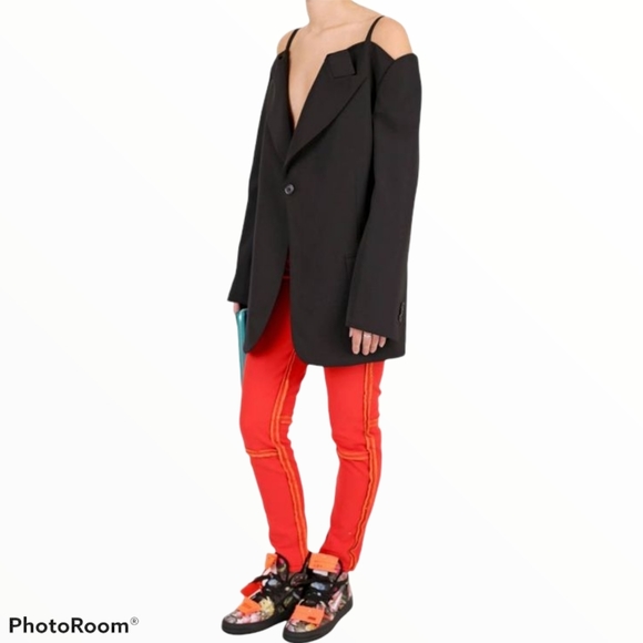 BEN TAVERNITI UNRAVEL PROJECT Red Reverse Boyskinny Jeans Lipstick NEW Size W26 - Picture 10 of 11